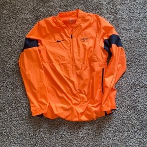 Orange Nike Oklahoma state windbreaker